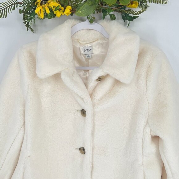 JCrew Factory Faux-fur coat - Picture 3 of 9